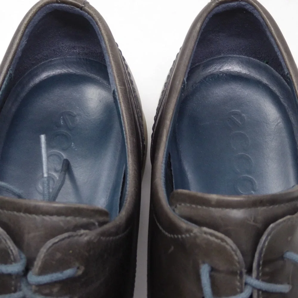 ECCO Jared Mens Oxford Shoes Dark Brown Leather Lace Up Casual 45 / 11